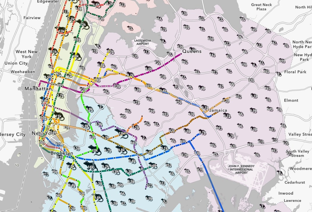 A student map of New York